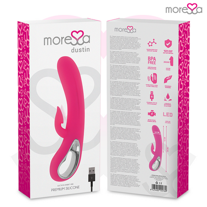 MORESSA - DUSTIN ONDAS ESTIMULANTES DO CLITÓRIS E VIBRAÇÃO PODEROSA SILICONE PREMIUM RECARREGÁVEL