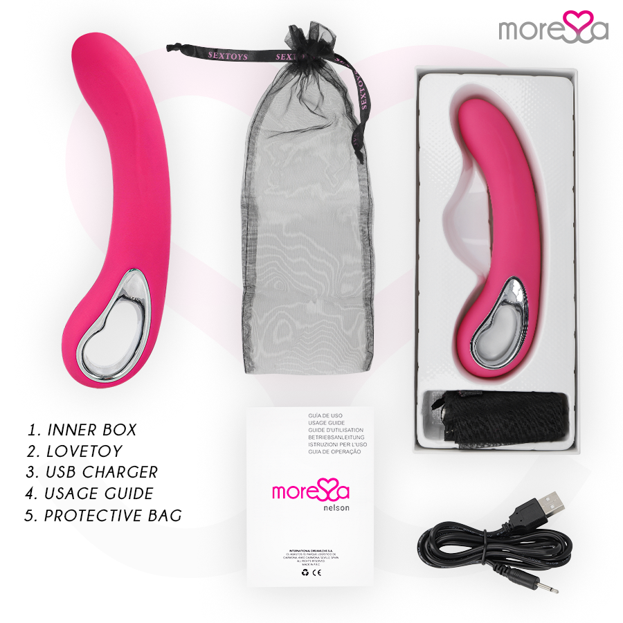 MORESSA - NELSON PREMIUM RECHARGEABLE SILICONE