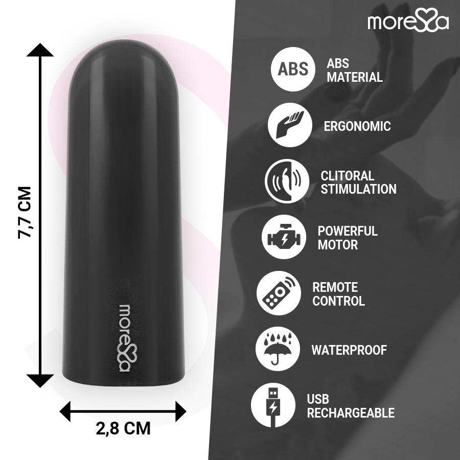 MORESSA - NIX BLACK REMOTE CONTROL VIBRATOR