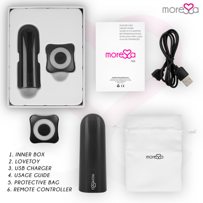 MORESSA - NIX BLACK REMOTE CONTROL VIBRATOR
