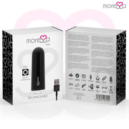 MORESSA - NIX BLACK REMOTE CONTROL VIBRATOR