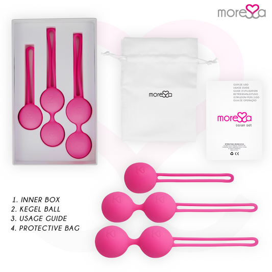 MORESSA - OSIAN PREMIUM SILICONE PINK SET (Osian One - 51 g | Osian Two - 101 g | Osian Three 85 g)