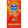 SKINS - PRESERVATIVOS ULTRA FINOS PREMIUM PACOTE COM 16