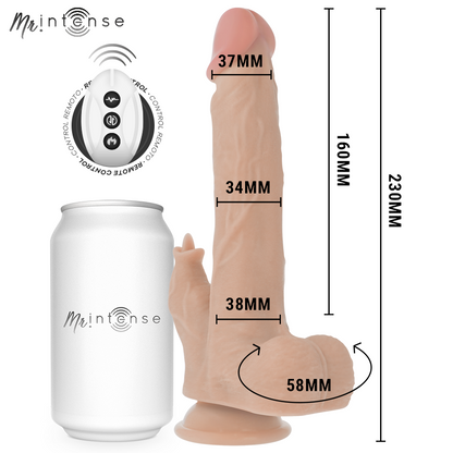 MR INTENSE - REDFORD MULTIFUNCIONAL REALISTA COM VIBRAÇÃO E CONTROLE REMOTO PARA CIMA E PARA BAIXO 23 CM -O- 3,5 CM
