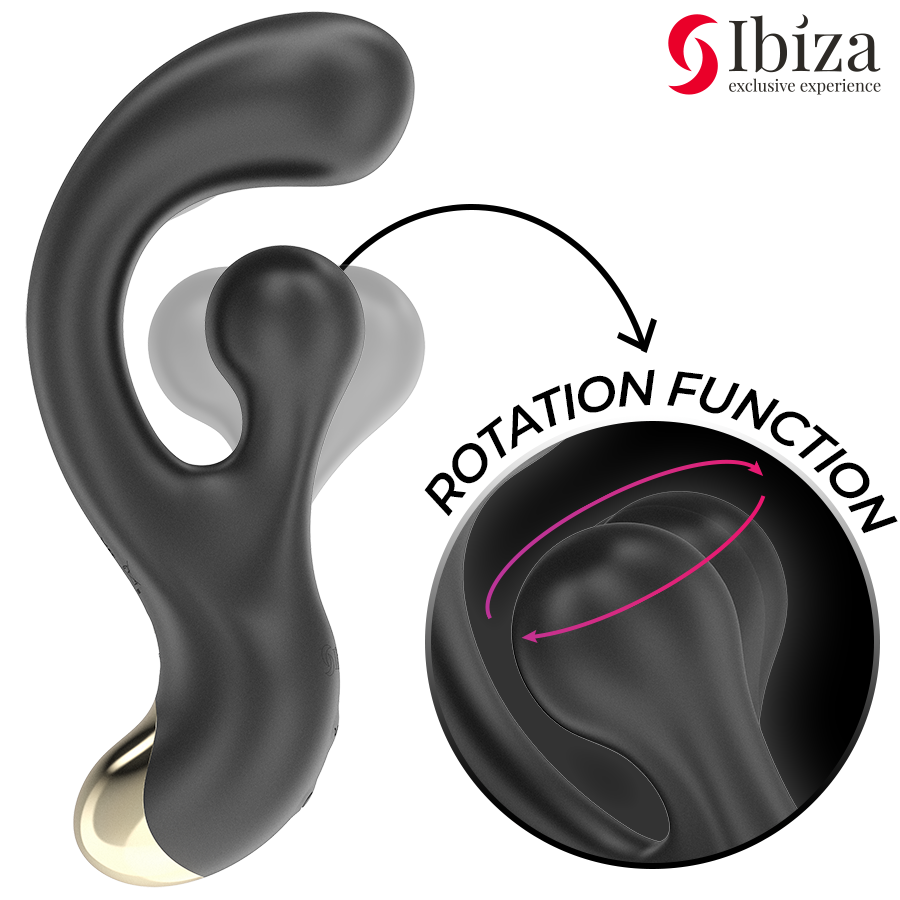 IBIZA - ESTIMULADOR VIBRATÓRIO E ROTATIVO