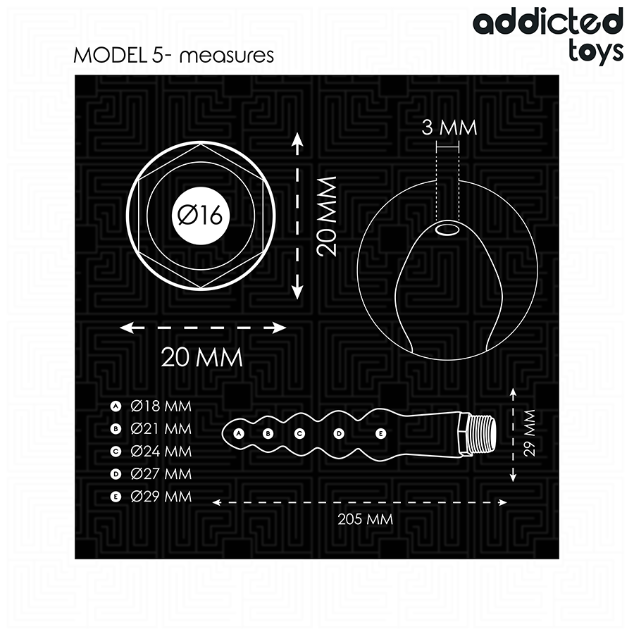 ADDICTED TOYS - LIMPADOR ANAL COM ADAPTADOR UNIVERSAL MODELO 5
