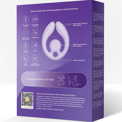 SNAIL VIBE - GIZI DUO ESTIMULADOR DE CASAIS COM CONTROLE REMOTO LILACS