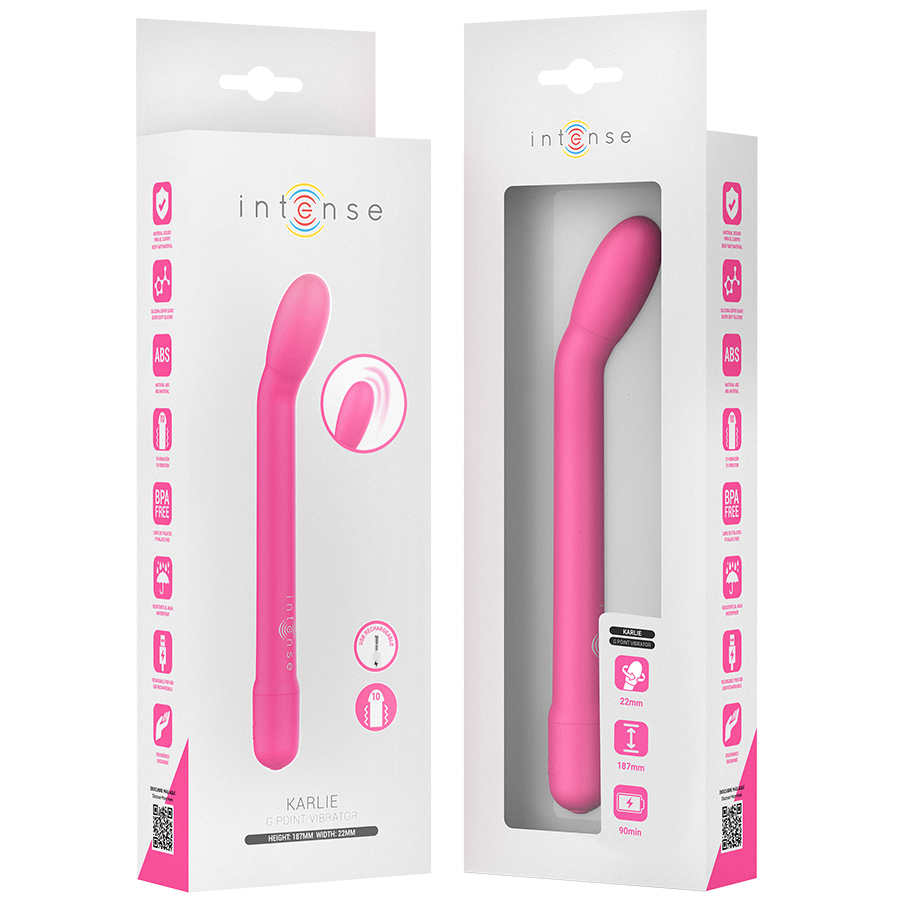 INTENSE - ESTIMULADOR DE PONTO G RECARREGÁVEL KARLIE ROSA