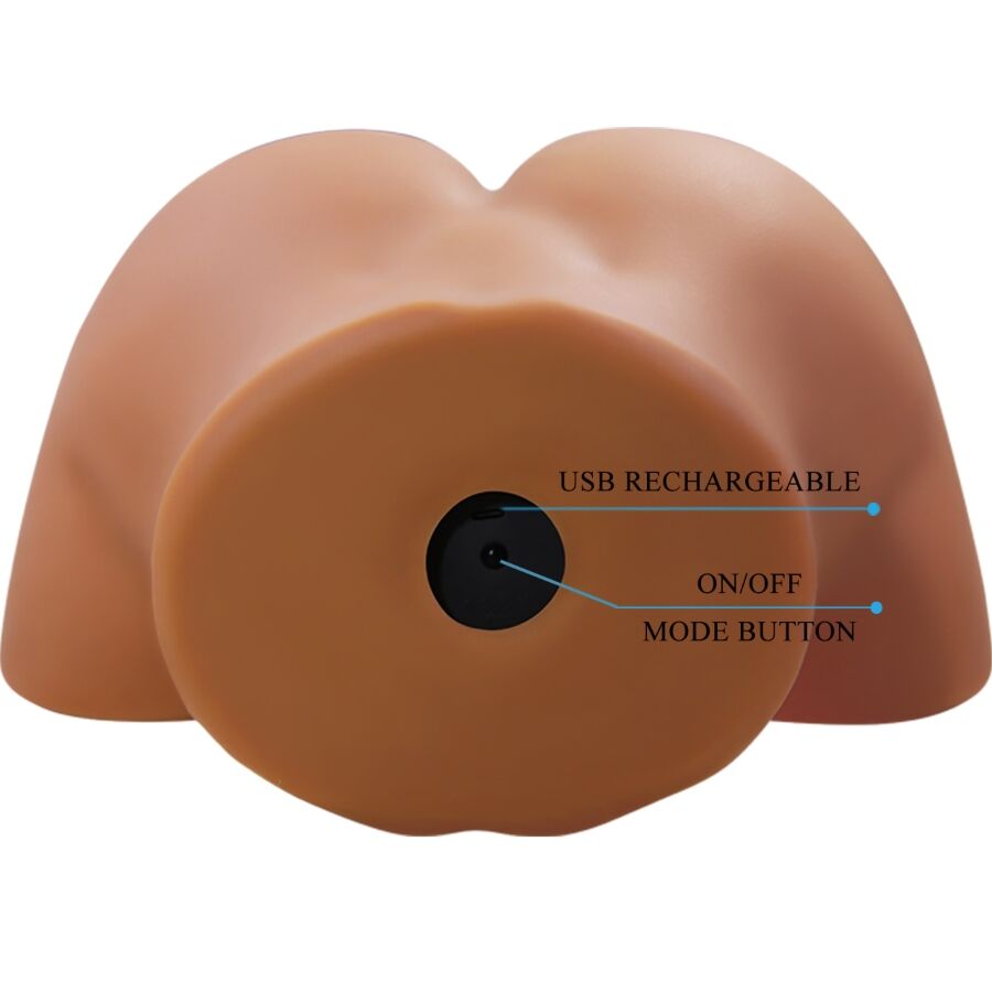 CRAZY BULL - GERIANN VIBRADOR DE BULL FEMININO REALISTA E SUCÇÃO COM SOM 5,5 KG
