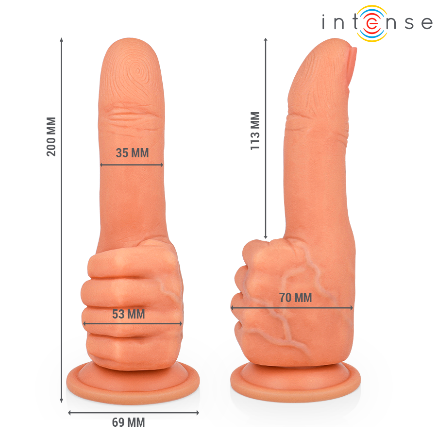 INTENSE - BENDER ESTIMULADOR DE PONTO G MÃO FLEXÍVEL 11,3 CM