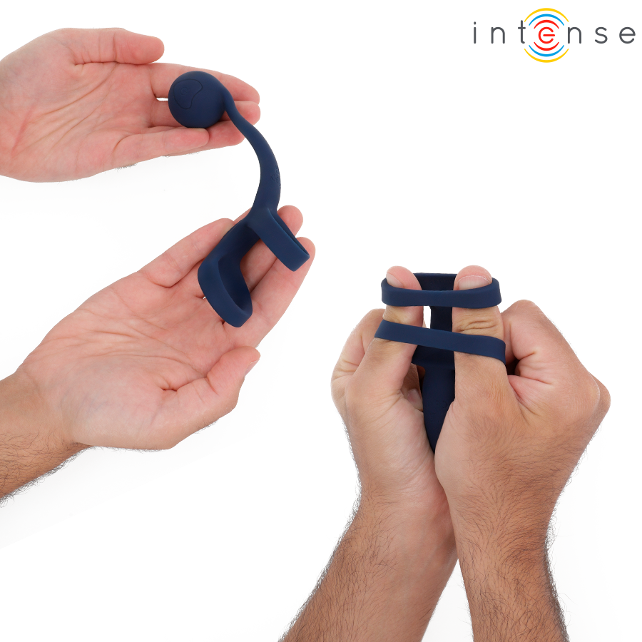 INTENSE  - ANEL PENIANO TYSON COM BOLA VIBRATÓRIA Ø 3,2 CM