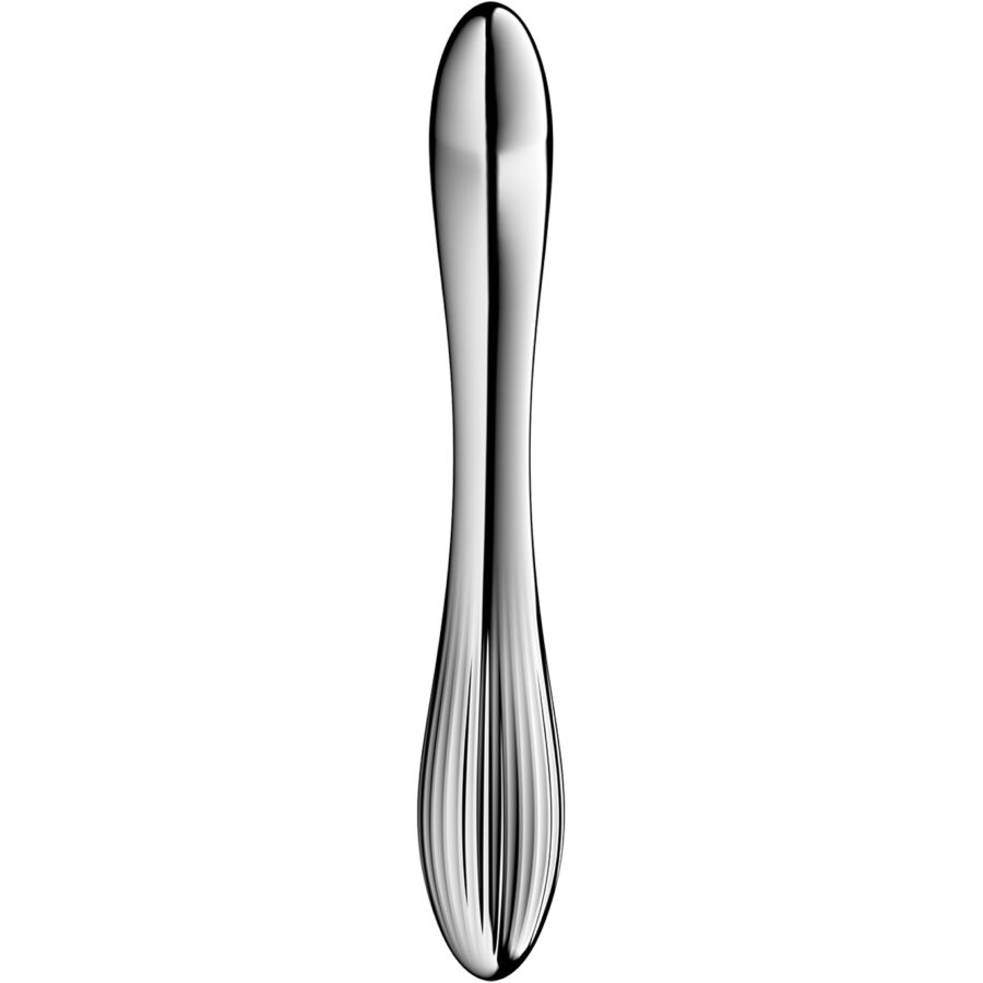 SATISFYER - PURE GRAVITY 1 DILDO DE AÇO INOXIDÁVEL COM DUAS EXTREMIDADES
