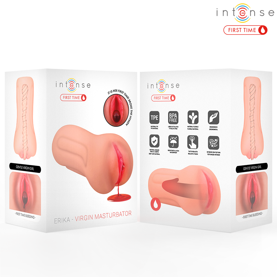 INTENSE FIRST TIME - ERIKA VIRGEM SE MASTURBANDO COM SANGRAMENTO