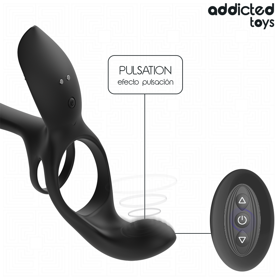 ADDICTED TOYS - ANEL PENIANO DUPLO COM ESTIMULADOR CLITÓRICO