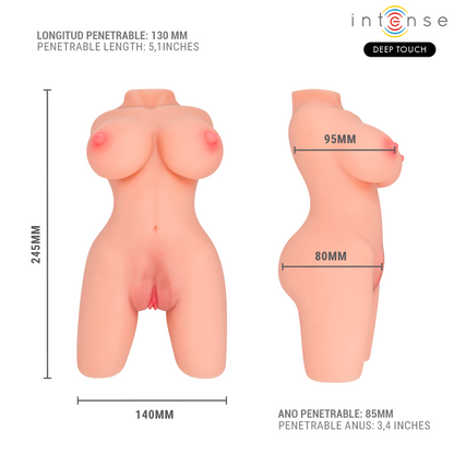 INTENSE DEEP TOUCH  - JESSE TORSO DUPLA VAGINA E MASTURBAÇÃO ANAL