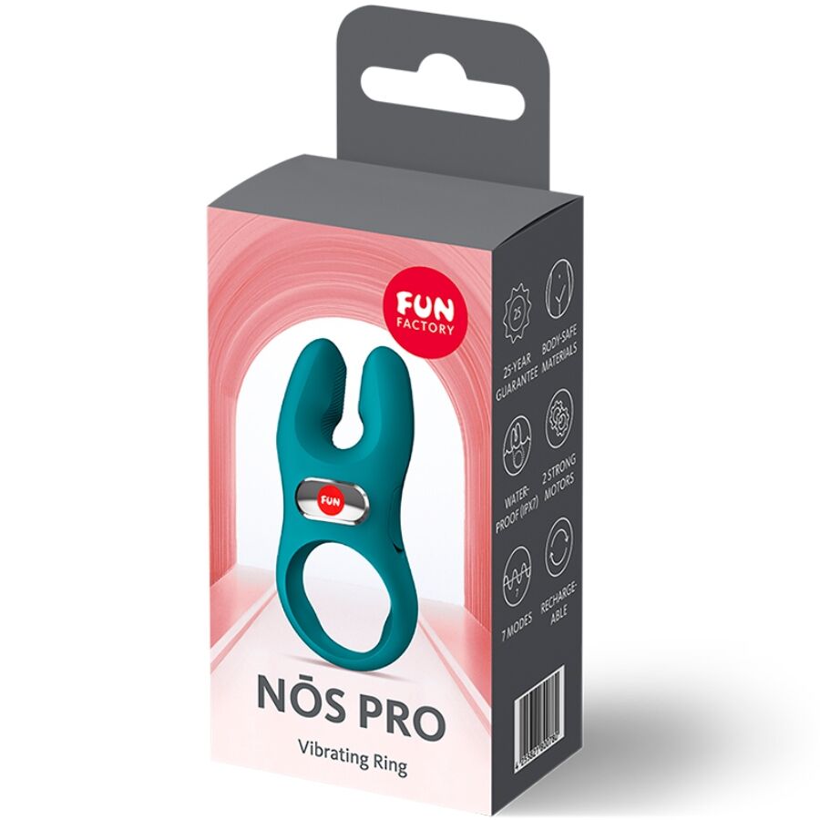 FUN FACTORY - ANEL PENIANO VIBRATÓRIO NOS PRO VERDE-GARRAFA