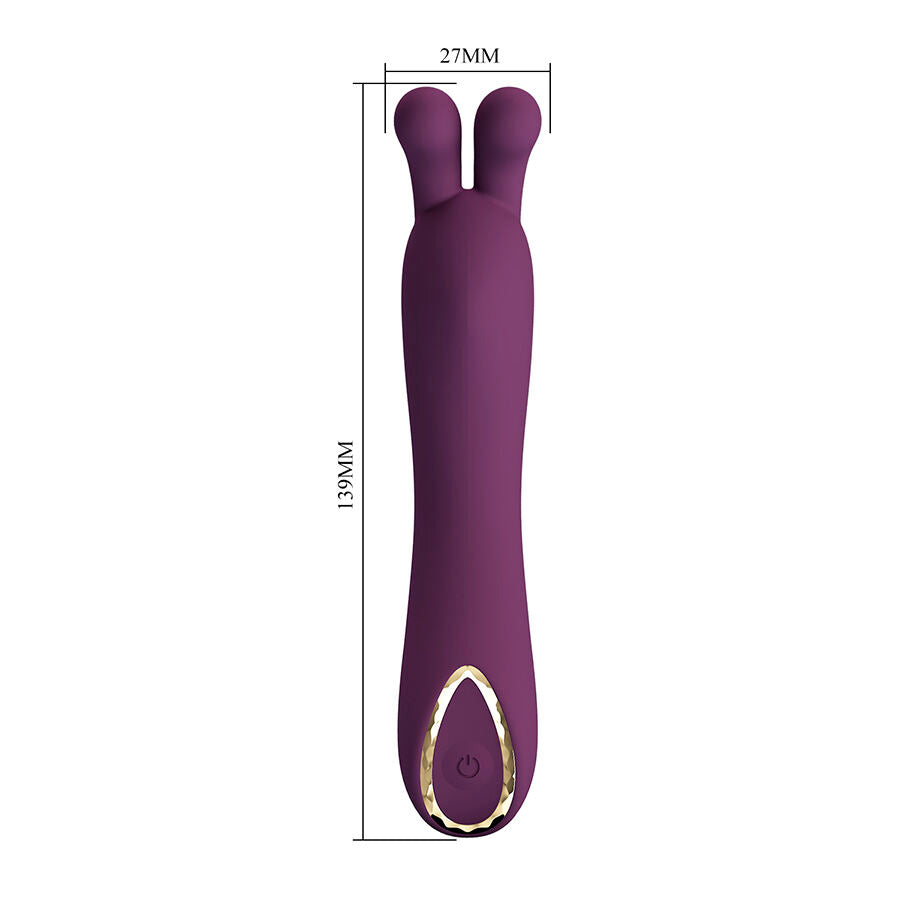 PRETTY LOVE - DJ RABBIT VIBRADOR DE PONTO G ROXO