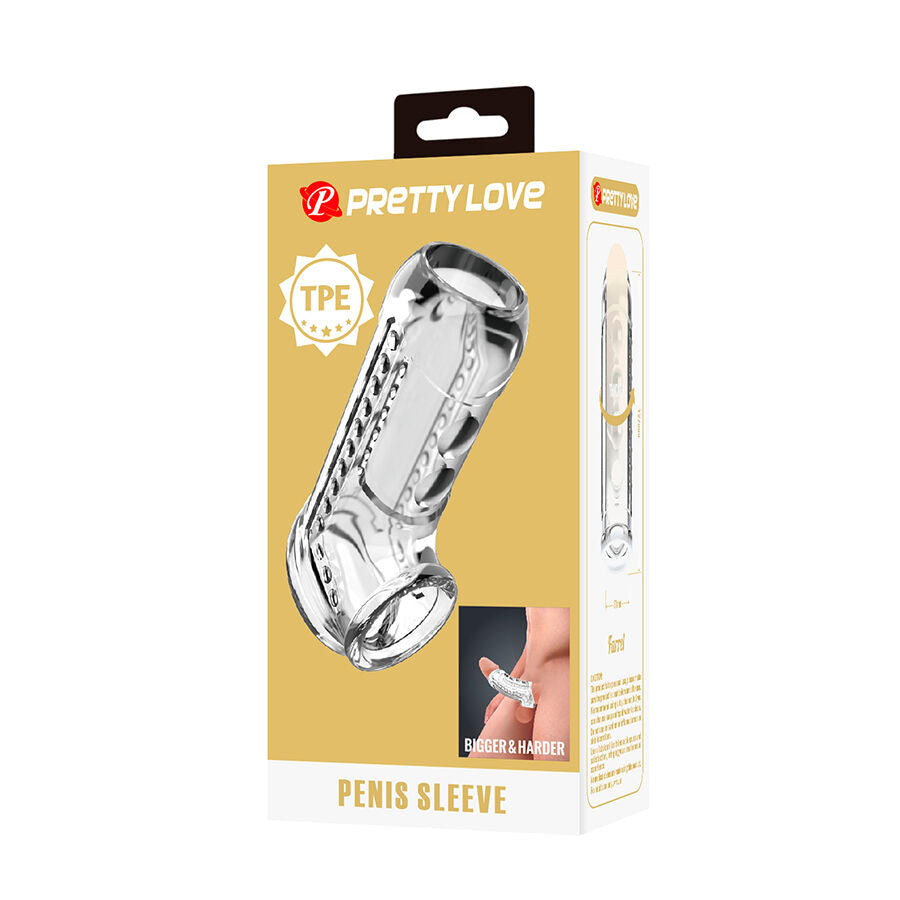 PRETTY LOVE - CAPA PENIANA TRANSPARENTE TEXTURIZADA