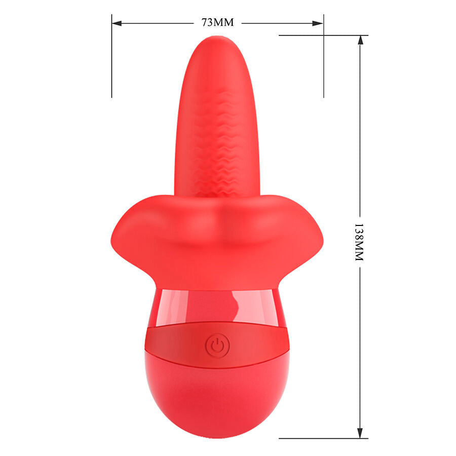 PRETTY LOVE - OBELIA VIBRADOR DE LÍNGUA COM MOVIMENTO ORBITAL