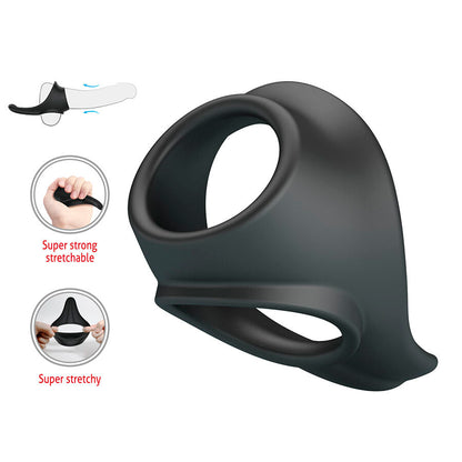 CRAZY BULL - ZADOK ANEL ERGONÔMICO COM ESTIMULADOR PERINEAL