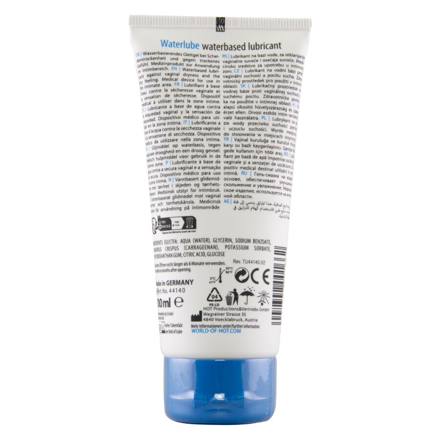 HOT - LUBRIFICANTE PARA ÁGUA QUENTE À BASE DE ÁGUA DE MINAGRA 100 ML