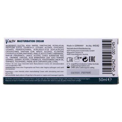 HOT - CREME PARA MASTURBAÇÃO COM CBD - UNISSEX 100ML