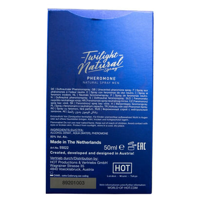 HOT - SPRAY NATURAL DE FEROMÔNIOS CREPÚSCULOS PARA HOMENS 50 ML