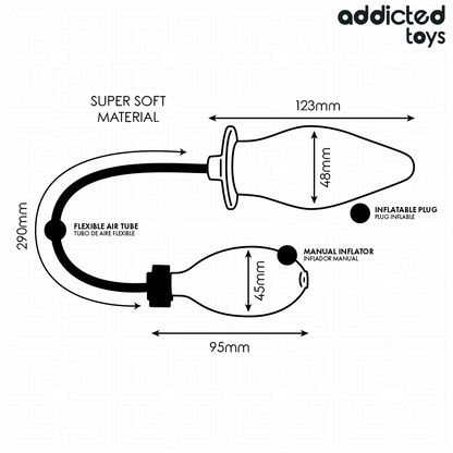 ADDICTED TOYS - PLUG ANAL INFLÁVEL MODELO 2