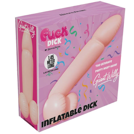HIDDEN DESIRE - PÊNIS INFLÁVEL GIGANTE WILLY 145 CM