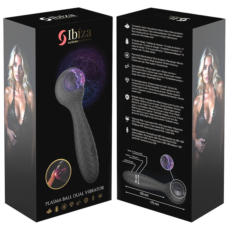 IBIZA - VIBRADOR E ESTIMULADOR DE PLASMA SPHERE