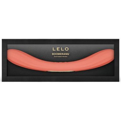 LELO - BOOMERANG VIBRADOR DE PONTA DUPLA VERMELHO CORAL
