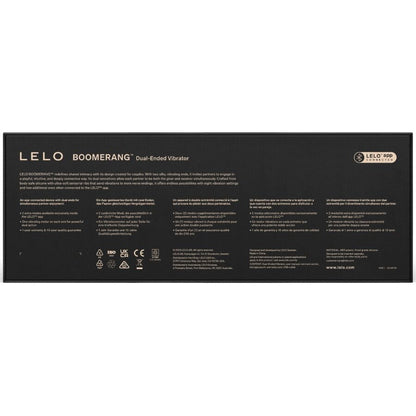 LELO - BOOMERANG VIBRADOR DE PONTA DUPLA CEREJA