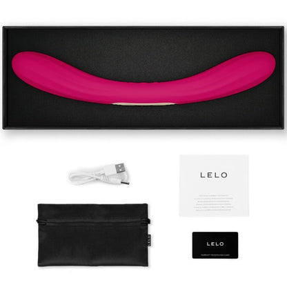 LELO - BOOMERANG VIBRADOR DE PONTA DUPLA CEREJA