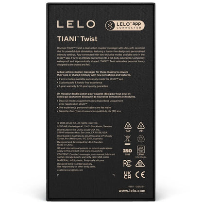 LELO - TIANI TWIST VIBRADOR PARA CASAIS LAVANDA