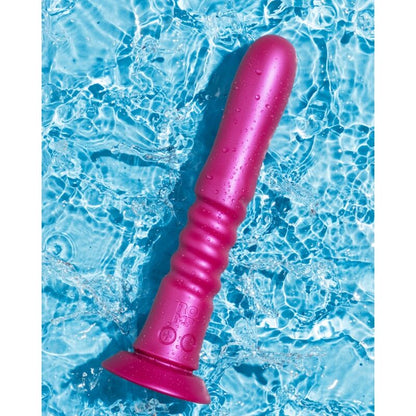 ROMP - JIGGLE VIBRADOR COM MOVIMENTOS PARA CIMA E PARA BAIXO COM VENTOSA ROSA