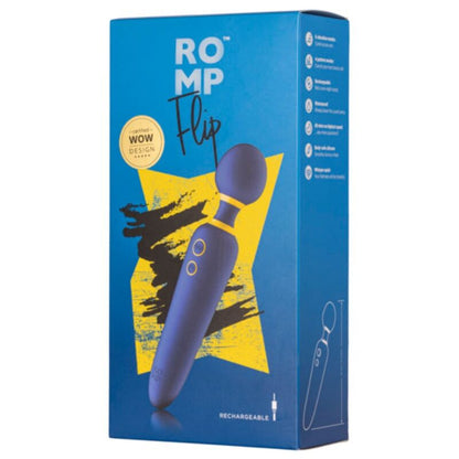 ROMP - FLIP VARIANTE VIBRATÓRIA SILENCIOSA COM 10 MODOS AZUL