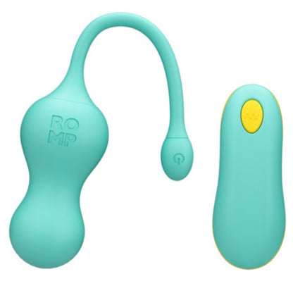 ROMP - CELLO OVO VIBRATÓRIO MULTIFUNCIONAL TURQUESA COM CONTROLE REMOTO