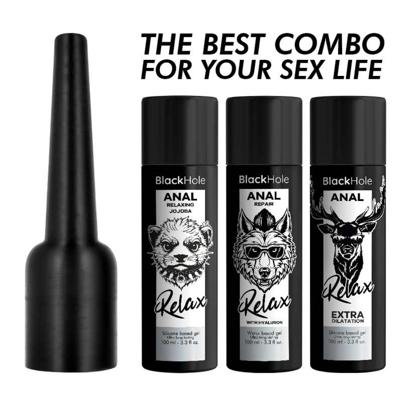 BLACK HOLE - APLICADOR DE LUBRIFICANTE ANAL TAMANHO G 100 ML