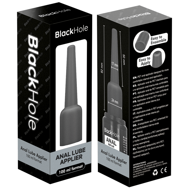 BLACK HOLE - APLICADOR DE LUBRIFICANTE ANAL TAMANHO G 100 ML