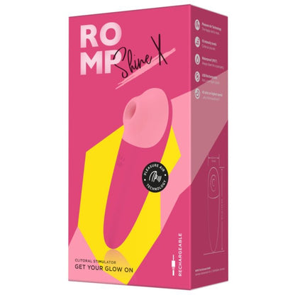 ROMP - SHINE X SUCÇÃO CLITORIAL 10 NÍVEIS ROSA
