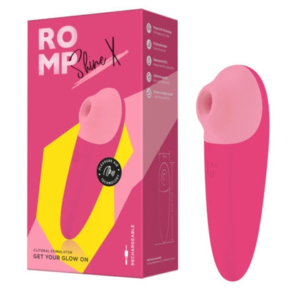 ROMP - SHINE X SUCÇÃO CLITORIAL 10 NÍVEIS ROSA