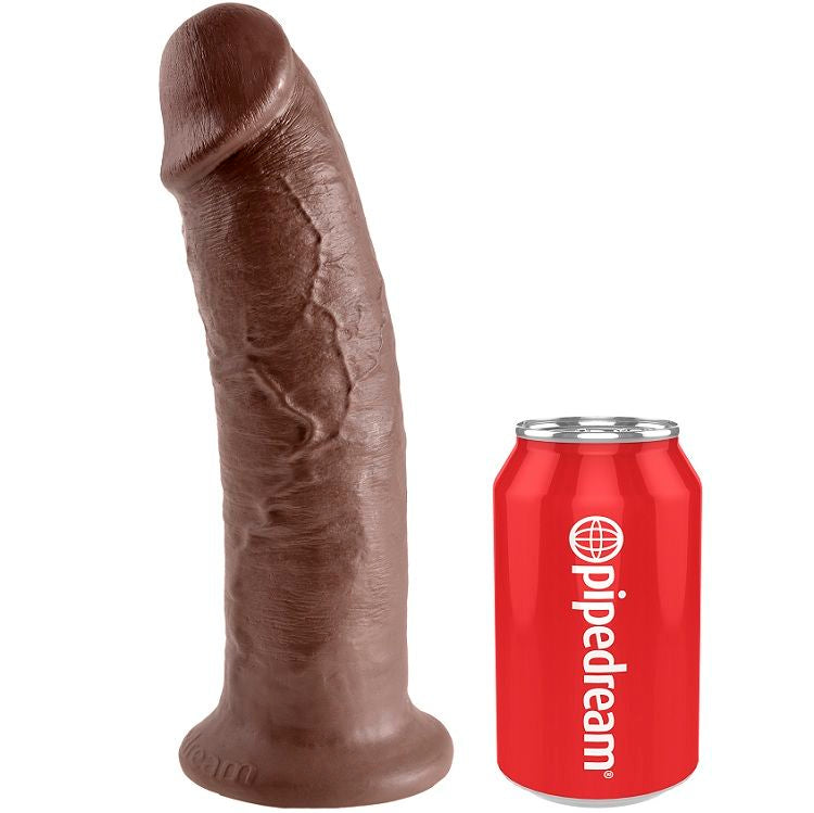 KING COCK - 10 DILDOS MARRONES 25,4 CM