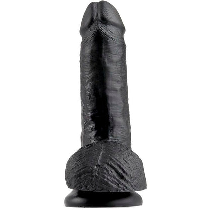 KING COCK - 7 BLACK DILDOS WITH 17.8 CM BALLS