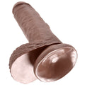 King Cock - 7 Dildo Castanho Com Bolas 17.8 Cm