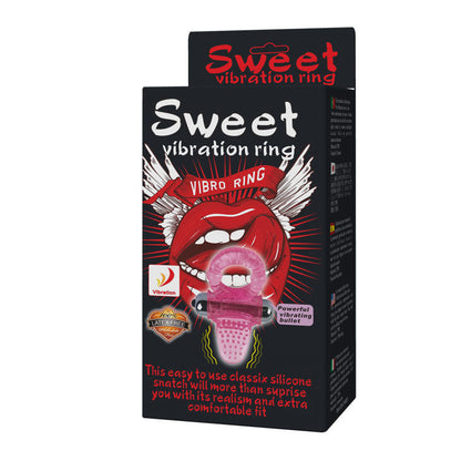 BAILE - SWEET ABS 10 RITMOS ANILLO VIBRADOR ROSA ANILLO PARA EL PENE
