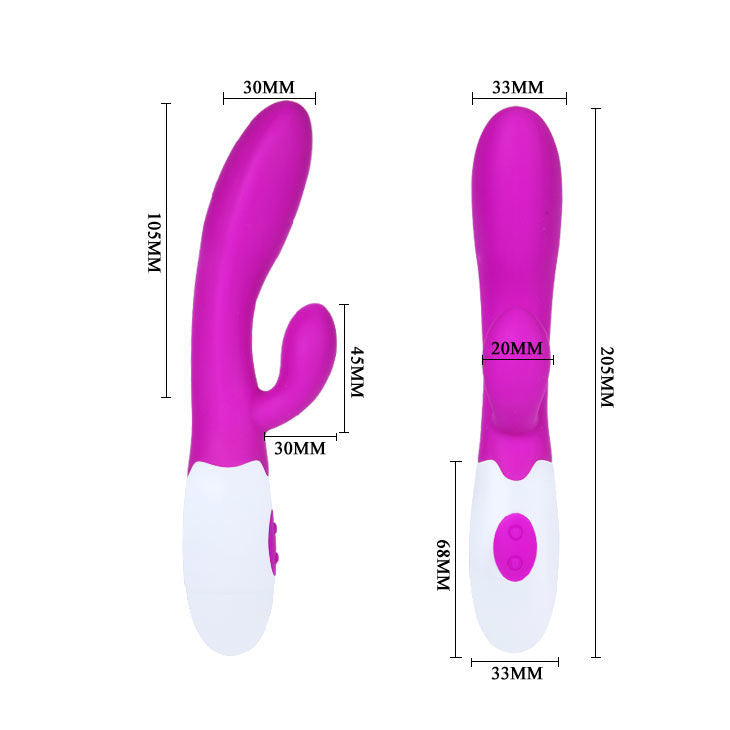 PRETTY LOVE - VIBRADOR ALVIS CON ESTIMULADOR DE CLÍTORIS