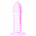 Baile - Funda para pene con puntos estimulantes rosa 14 cm