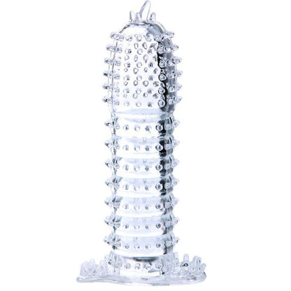 BAILE - FUNDA TRANSPARENTE PARA EL PENE CON PUNTOS ESTIMULANTES 14 CM