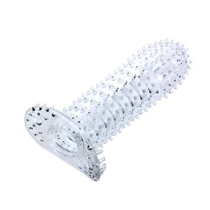 BAILE - FUNDA TRANSPARENTE PARA EL PENE CON PUNTOS ESTIMULANTES 14 CM