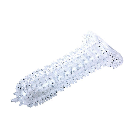 BAILE - FUNDA TRANSPARENTE PARA EL PENE CON PUNTOS ESTIMULANTES 14 CM